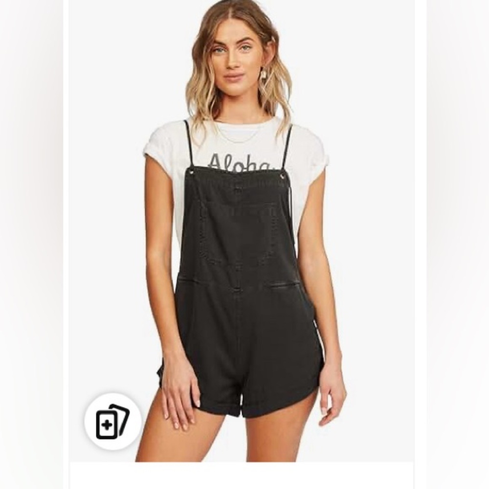 Billabong Black Short Overall